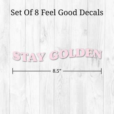 Pink Quotes Mirror Decals